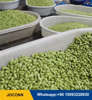 Edamame hulling shelling machine